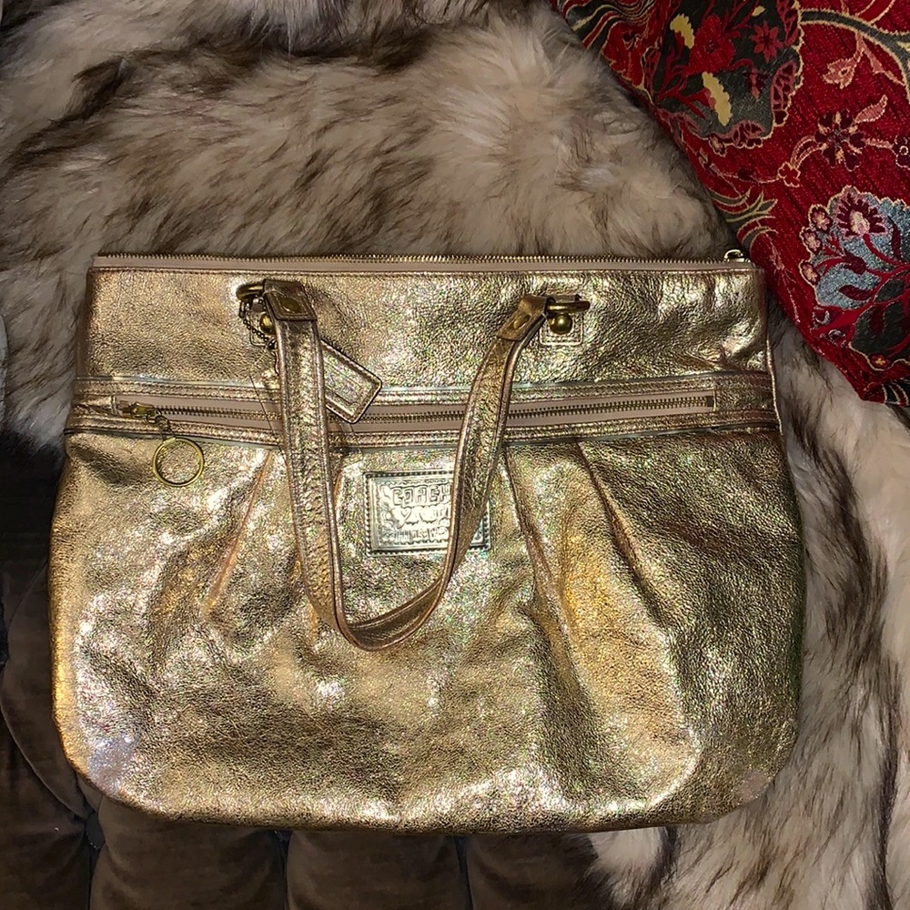 Coach Gold Poppy Purse